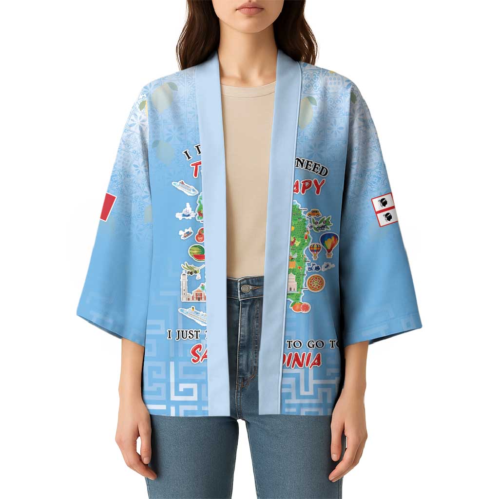 Personalized Italy Sardinia Kimono I Don't Need Therapy - Wonder Print Shop