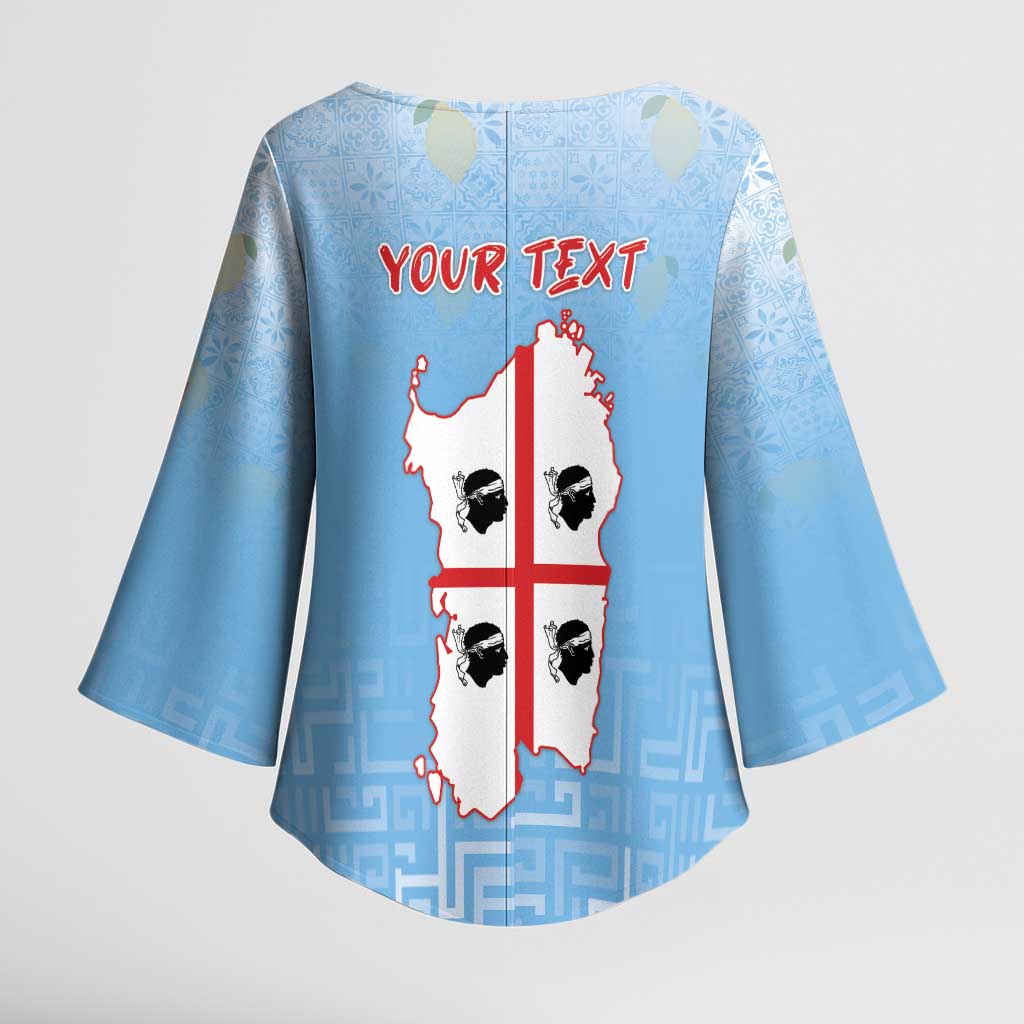 Personalized Italy Sardinia Kimono Sleeve Blouse I Don't Need Therapy - Wonder Print Shop