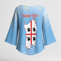 Personalized Italy Sardinia Kimono Sleeve Blouse I Don't Need Therapy - Wonder Print Shop