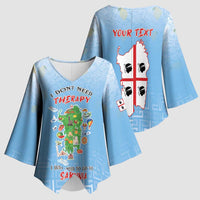 Personalized Italy Sardinia Kimono Sleeve Blouse I Don't Need Therapy - Wonder Print Shop