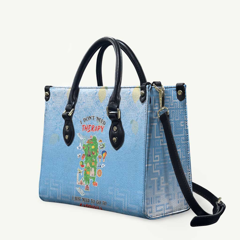 Italy Sardinia Leather Bag I Don't Need Therapy - Wonder Print Shop