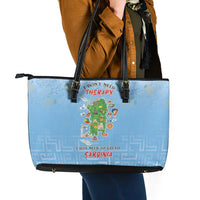 Italy Sardinia Leather Tote Bag I Don't Need Therapy - Wonder Print Shop