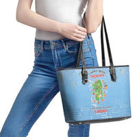 Italy Sardinia Leather Tote Bag I Don't Need Therapy - Wonder Print Shop