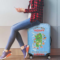 Italy Sardinia Luggage Cover I Don't Need Therapy - Wonder Print Shop