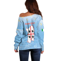 Personalized Italy Sardinia Off Shoulder Sweater I Don't Need Therapy - Wonder Print Shop