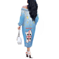 Personalized Italy Sardinia Off The Shoulder Long Sleeve Dress I Don't Need Therapy - Wonder Print Shop