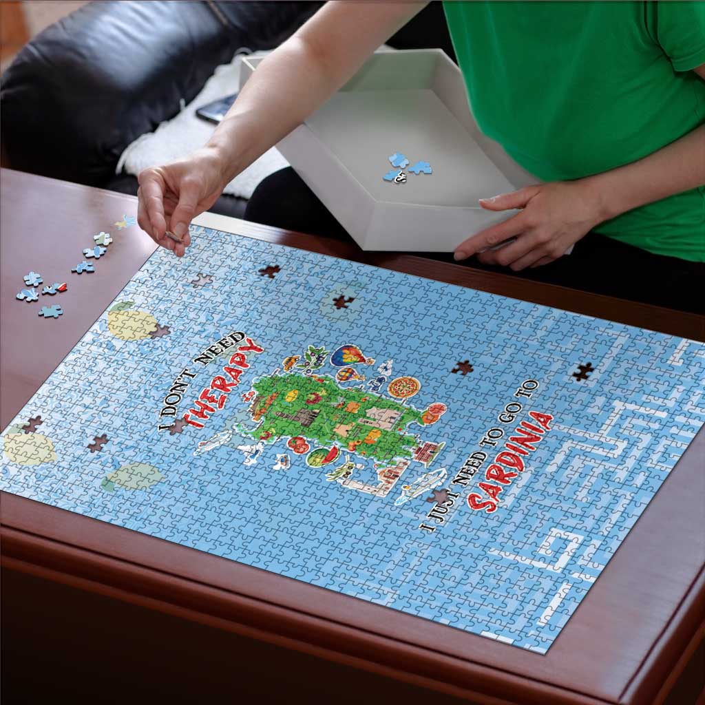Italy Sardinia Puzzle I Don't Need Therapy - Wonder Print Shop