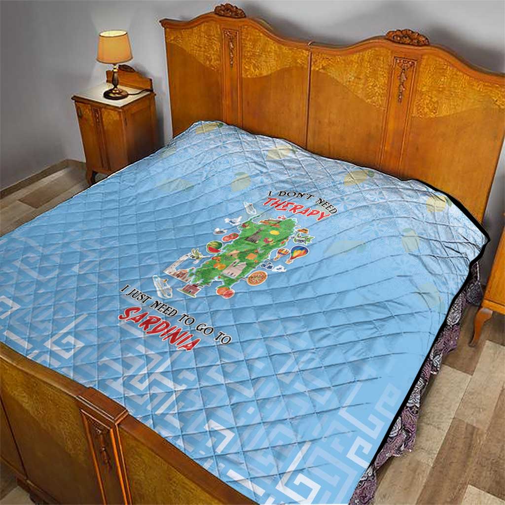 Italy Sardinia Quilt I Don't Need Therapy - Wonder Print Shop