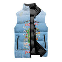 Personalized Italy Sardinia Sleeveless Puffer Jacket I Don't Need Therapy - Wonder Print Shop