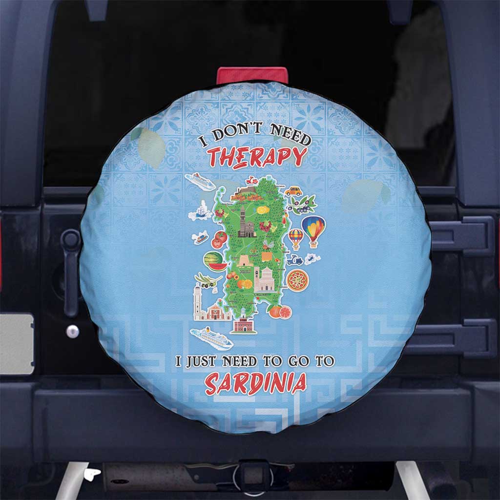 Italy Sardinia Spare Tire Cover I Don't Need Therapy - Wonder Print Shop