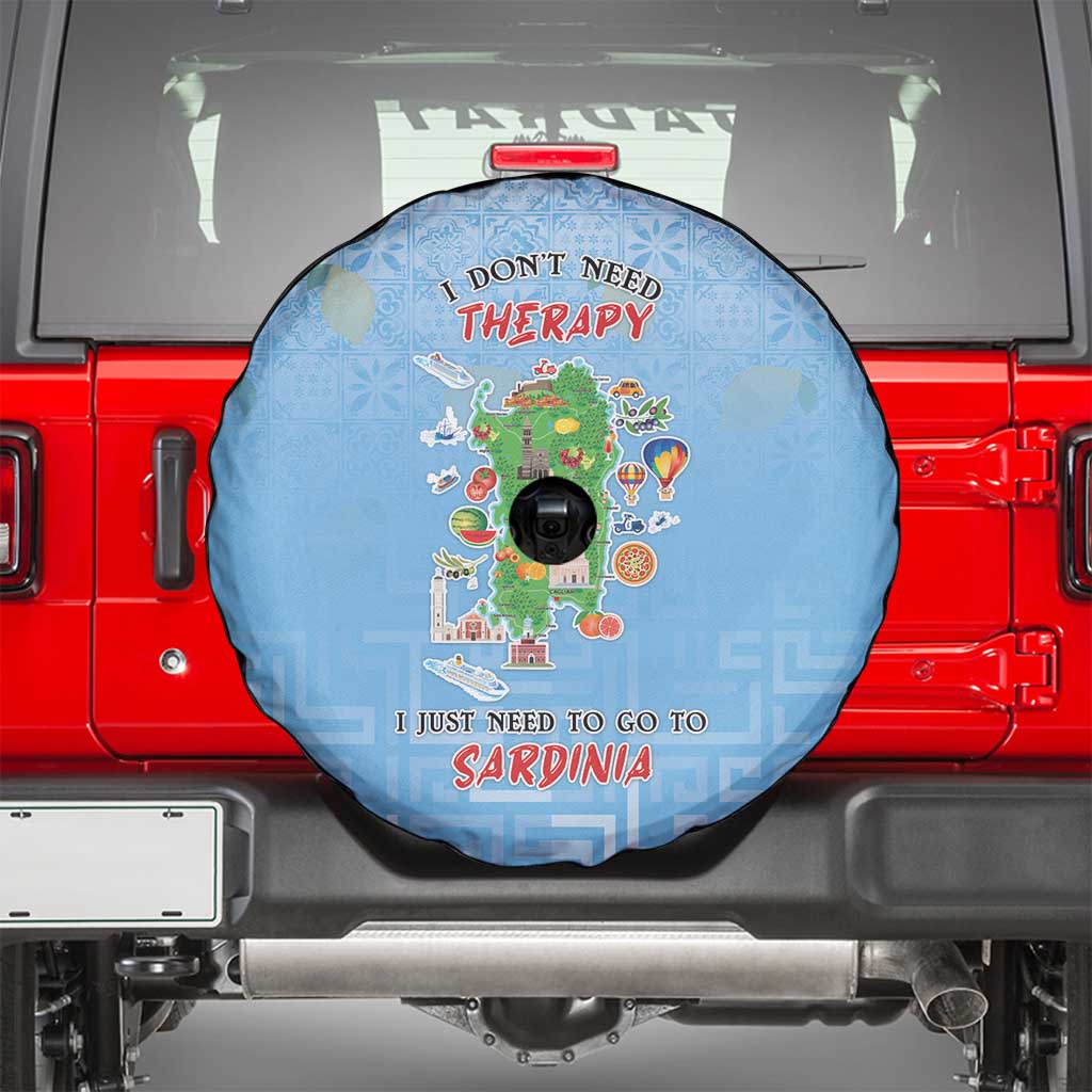 Italy Sardinia Spare Tire Cover I Don't Need Therapy - Wonder Print Shop