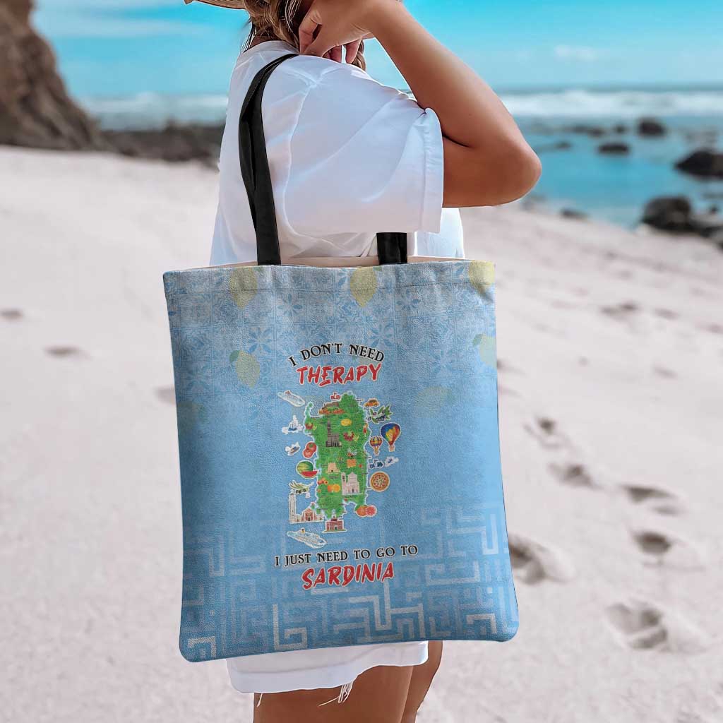 Italy Sardinia Tote Bag I Don't Need Therapy - Wonder Print Shop