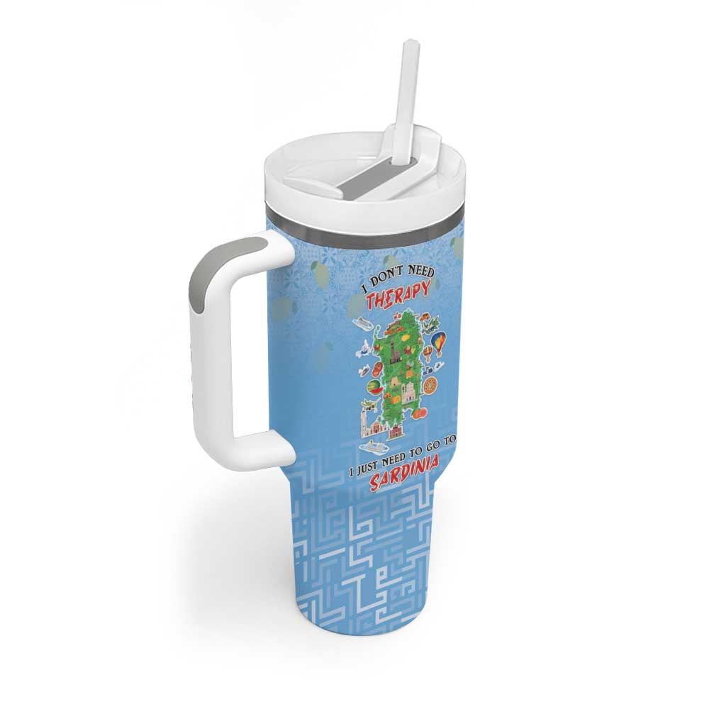 Personalized Italy Sardinia Tumbler With Handle I Don't Need Therapy - Wonder Print Shop