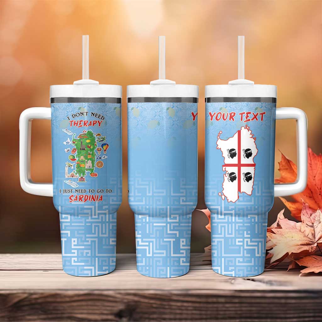 Personalized Italy Sardinia Tumbler With Handle I Don't Need Therapy - Wonder Print Shop