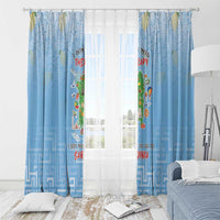 Italy Sardinia Window Curtain I Don't Need Therapy - Wonder Print Shop