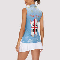 Personalized Italy Sardinia Women Sleeveless Polo Shirt I Don't Need Therapy - Wonder Print Shop