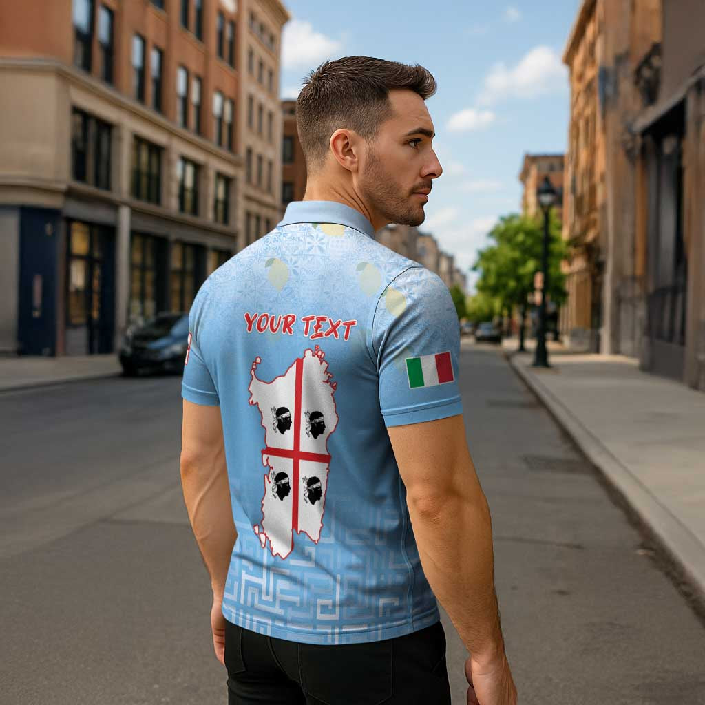 Personalized Italy Sardinia Zipper Polo Shirt I Don't Need Therapy - Wonder Print Shop