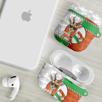 Niger AirPods Case Dama Gazelle Waving Flag Funny Style