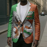 Personalized Niger Blazer Dama Gazelle Waving Flag Funny Style