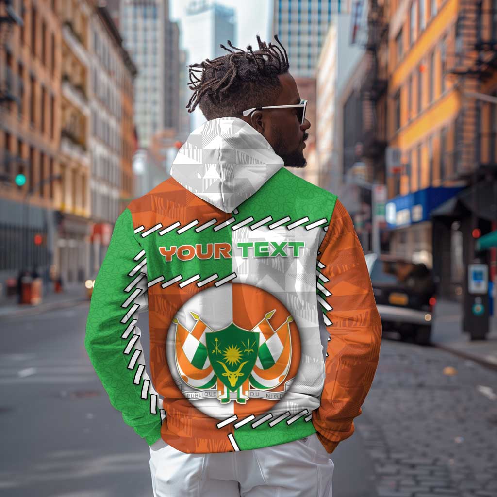 Personalized Niger Hoodie Dama Gazelle Waving Flag Funny Style