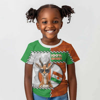 Personalized Niger Kid T shirt Dama Gazelle Waving Flag Funny Style