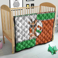 Niger Quilt Dama Gazelle Waving Flag Funny Style