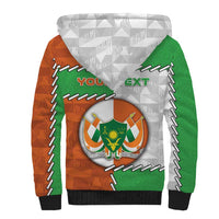 Personalized Niger Sherpa Hoodie Dama Gazelle Waving Flag Funny Style