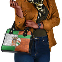 Niger Shoulder Handbag Dama Gazelle Waving Flag Funny Style
