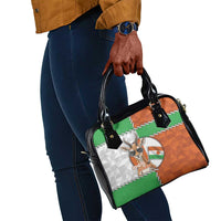 Niger Shoulder Handbag Dama Gazelle Waving Flag Funny Style