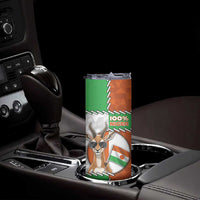 Personalized Niger Skinny Tumbler Dama Gazelle Waving Flag Funny Style