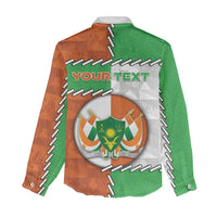 Personalized Niger Women Casual Shirt Dama Gazelle Waving Flag Funny Style