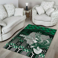 Nigeria Area Rug Eagle With Tribal Patterns