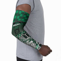 Personalized Nigeria Arm Sleeves Eagle With Tribal Patterns