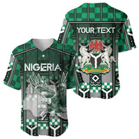 Personalized Nigeria Baseball Jersey Eagle With Tribal Patterns