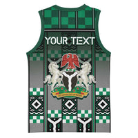 Personalized Nigeria Basketball Jersey Eagle With Tribal Patterns