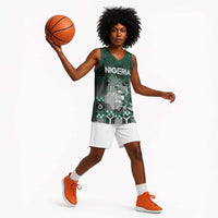Personalized Nigeria Basketball Jersey Eagle With Tribal Patterns