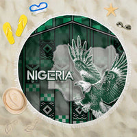Nigeria Beach Blanket Eagle With Tribal Patterns
