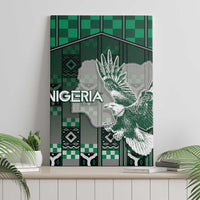 Nigeria Canvas Wall Art Eagle With Tribal Patterns