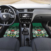 Personalized Nigeria Car Mats Eagle With Tribal Patterns