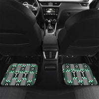 Personalized Nigeria Car Mats Eagle With Tribal Patterns