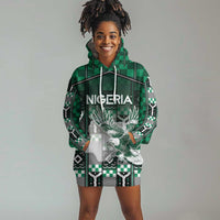 Personalized Nigeria Hoodie Dress Eagle With Tribal Patterns