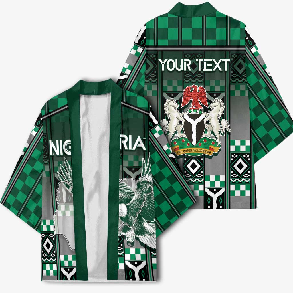 Personalized Nigeria Kimono Eagle With Tribal Patterns