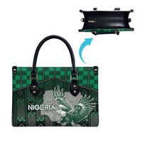 Nigeria Leather Bag Eagle With Tribal Patterns