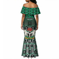 Personalized Nigeria Mermaid Dress Eagle With Tribal Patterns