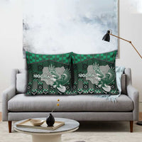 Nigeria Pillow Cover Eagle With Tribal Patterns