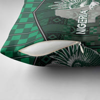 Nigeria Pillow Cover Eagle With Tribal Patterns
