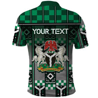 Personalized Nigeria Polo Shirt Eagle With Tribal Patterns