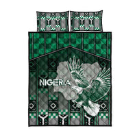 Nigeria Quilt Bed Set Eagle With Tribal Patterns