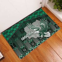 Nigeria Rubber Doormat Eagle With Tribal Patterns