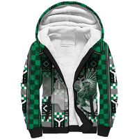 Personalized Nigeria Sherpa Hoodie Eagle With Tribal Patterns